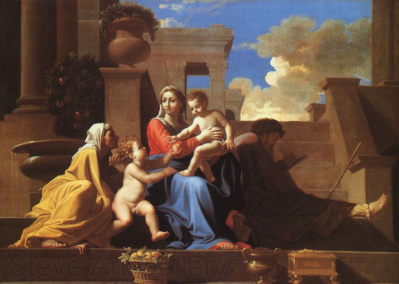 Nicolas Poussin Holy Family on the Steps